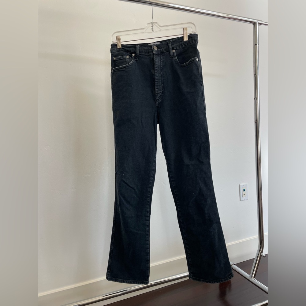 Agolde 90s pinch waist black jean